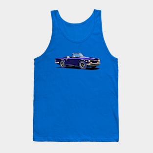 Triumph TR6 Car in blue Tank Top